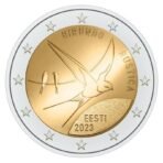 Estija 2023 2 euro proginė moneta kortelėje - Kregždutė (BU)