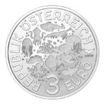 Austrija 2023 3 euro spalvota kolekcinė moneta - Brinkstantis ryklys