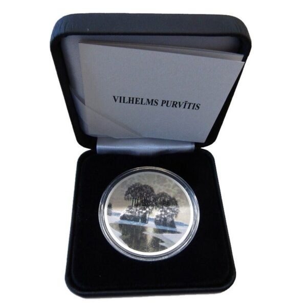 Latvija 2022 5 euro sidabrinė spalvota moneta - Vilhelms Purvītis "Žiema" (PROOF) Latvija 2022 5 euro sidabrinė spalvota moneta - Vilhelms Purvītis "Žiema" (PROOF)