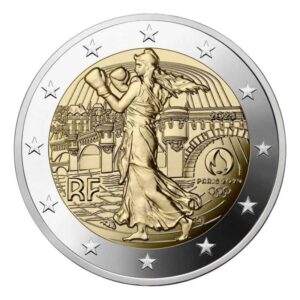 Prancūzija 2023 2 euro proginė moneta - Olimpiada Paryžius 2024 (PROOF)