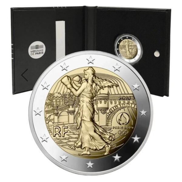 Prancūzija 2023 2 euro proginė moneta - Olimpiada Paryžius 2024 (PROOF) Prancūzija 2023 2 euro proginė moneta - Olimpiada Paryžius 2024 (PROOF)