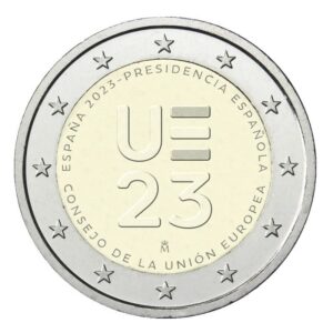 Ispanija 2023 2 euro proginė moneta - Pirmininkavimas ES taryboje