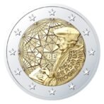 Belgija 2022 2 euro proginė moneta bankinėje dėžutėje - Erasmus programa (PROOF)