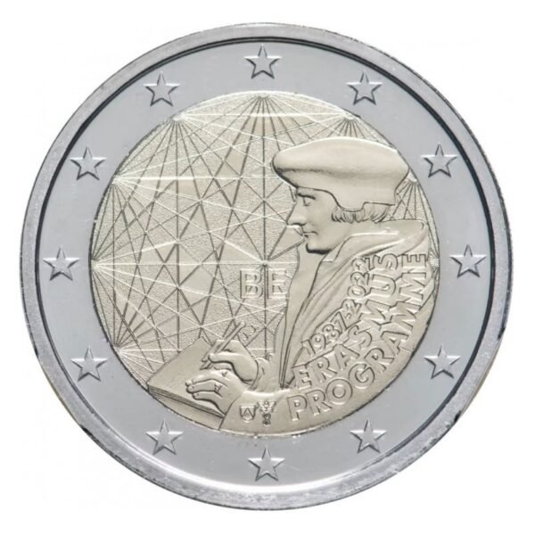 Belgija 2022 2 euro proginė moneta - Erasmus programa Belgija 2022 2 euro proginė moneta - Erasmus programa