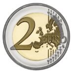 Portugalija 2022 2 euro proginė moneta kortelėje - Erasmus programa (PROOF)