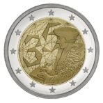 Portugalija 2022 2 euro proginė moneta kortelėje - Erasmus programa (PROOF)