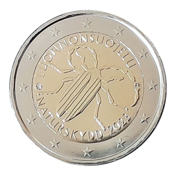Suomija 2023 2 euro proginė moneta dėžutėje - Gamtos apsauga (PROOF)