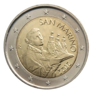 San Marinas 2022 2 euro nacionalinė moneta