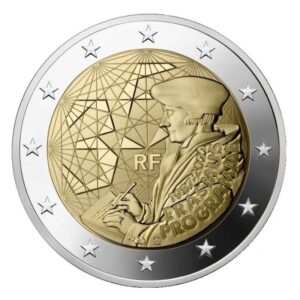 Prancūzija 2022 2 euro proginė moneta - Erasmus programa (PROOF)