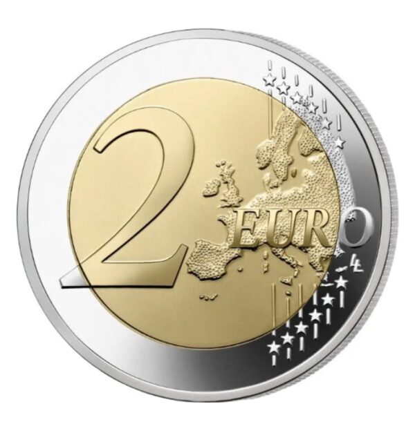 Prancūzija 2022 2 euro proginė moneta dėžutėje - Jacques Chirac (PROOF)