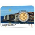 Kroatija 2023 2 euro proginė moneta kortelėje - Euro įvedimas (BU)