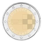 Kroatija 2023 2 euro proginė moneta kortelėje - Euro įvedimas (BU)