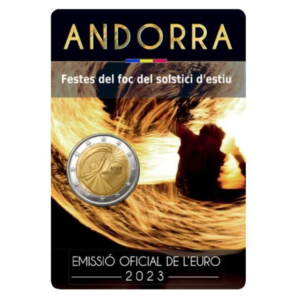 Andora 2023 2 euro proginė moneta kortelėje - Vasaros saulėgrįžos šventė (BU)