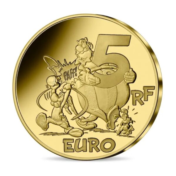 Prancūzija 2022 5 euro auksinė kolekcinė moneta - Idefix (PROOF)