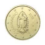 San Marinas 2018 50 eurocent nacionalinė moneta