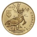 Slovakija 2023 5 euro kolekcinė moneta - Juodasis gandras