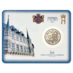 Liuksemburgas 2023 2 euro proginė moneta kortelėje - Parlamentas (BU)