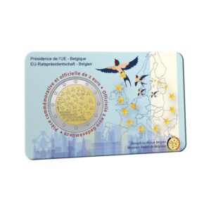 Belgija 2024 2 euro proginė moneta kortelėje - Pirmininkavimas ES (BU)