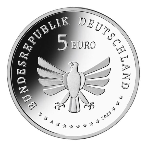 Vokietija 2023 5 euro spalvota kolekcinė moneta - Raudonoji bitė (BU) Vokietija 2023 5 euro spalvota kolekcinė moneta - Raudonoji bitė (BU)