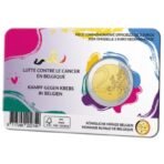 Belgija 2024 2 euro proginė moneta kortelėje - Kova su vėžiu (BU)