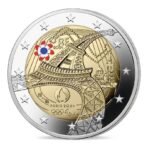 Prancūzija 2024 2 euro proginė spalvota moneta dėžutėje - Olimpinės ir parolimpinės žaidynės Paryžiuje 2024 (PROOF)