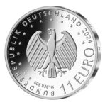 Vokietija 2024 11 euro sidabrinė spalvota kolekcinė moneta - UEFA Euro2024 (BU)