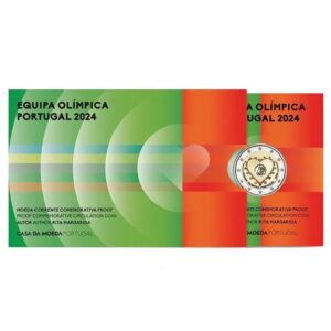 Portugalija 2024 2 euro proginė spalvota moneta kortelėje - Olimpiada (PROOF)