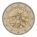 Malta 2024 2 euro proginė moneta kortelėje - Bitė (BU)