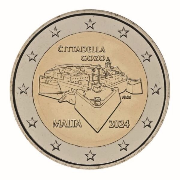 Malta 2024 2 euro proginė moneta - Citadelė (BU) Malta 2024 2 euro proginė moneta - Citadelė (BU)