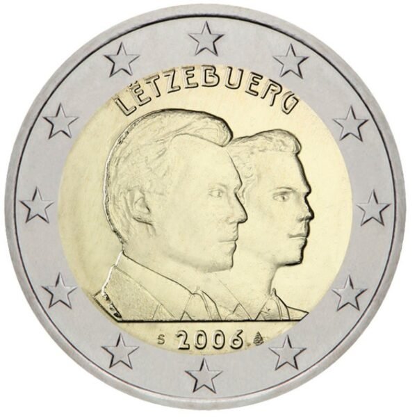Liuksemburgas 2006 2 euro ritinėlis - Didžiojo kunigaikščio Guillaume 25-metis (klaida) Liuksemburgas 2006 2 euro ritinėlis - Didžiojo kunigaikščio Guillaume 25-metis (klaida)