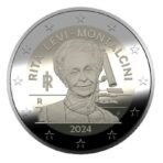 Italija 2024 2 euro proginė moneta dėžutėje - Rita Levi-Montalcini (PROOF)