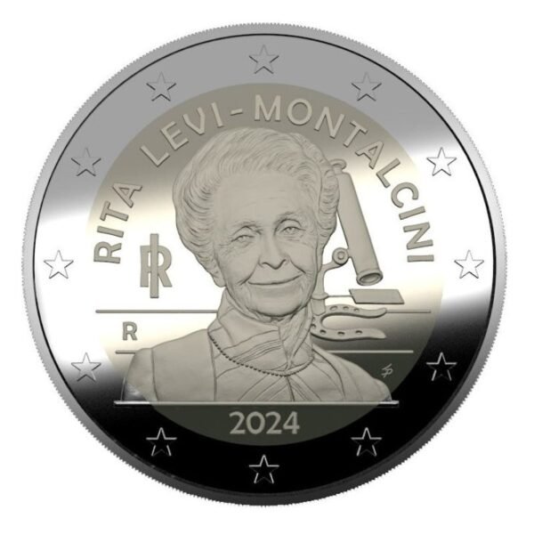 Italija 2024 2 euro proginė moneta dėžutėje - Rita Levi-Montalcini (PROOF) Italija 2024 2 euro proginė moneta dėžutėje - Rita Levi-Montalcini (PROOF)