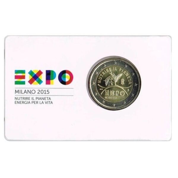 Italija 2015 2 euro proginė moneta kortelėje - Milano EXPO paroda (BU) Italija 2015 2 euro proginė moneta kortelėje - Milano EXPO paroda (BU)
