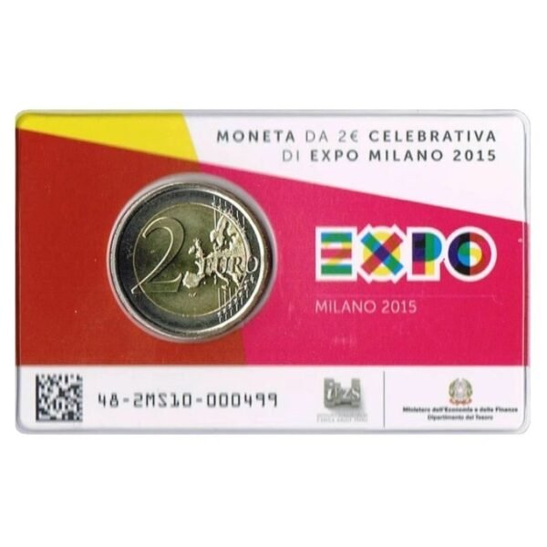 Italija 2015 2 euro proginė moneta kortelėje - Milano EXPO paroda (BU) Italija 2015 2 euro proginė moneta kortelėje - Milano EXPO paroda (BU)