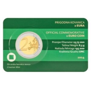Croatia 2024 2 Euro Commemorative Coin in Card - Varaždin (BU)