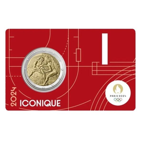 Prancūzija 2024 2 euro proginė moneta kortelėje - Hercules-Olimpiada Paryžius 2024 (BU)