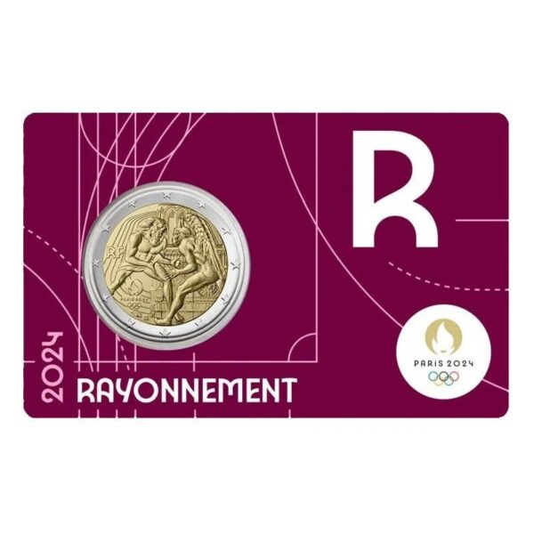 Prancūzija 2024 2 euro proginė moneta kortelėje - Hercules-Olimpiada Paryžius 2024 (BU)