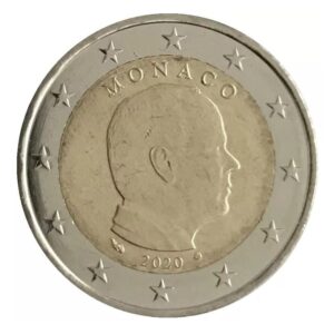 Monakas 2020 2 euro nacionalinė moneta