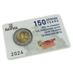 Graikija 2024 2 euro proginė moneta kortelėje - Penelopė Delta (BU)