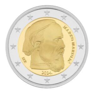 Kroatija 2024 2 euro proginė moneta dėžutėje - Marko Marulič (PROOF)