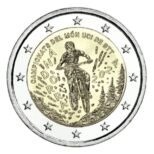 Andora 2024 2 euro proginė moneta kortelėje - Kalnų dviračių pasaulio čempionatas 2024 (BU)