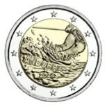 Andora 2024 2 euro proginė moneta kortelėje - 100 metų slidinėjimui Andoroje (BU)