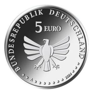 Vokietija 2024 5 euro spalvota kolekcinė moneta - Akmeninė kamanė (BU)