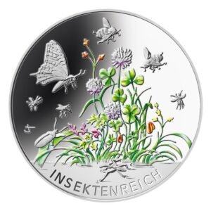 Germany 2022-2024 5 euro colored collector coins in album - The Wonderful World of Insects (BU)