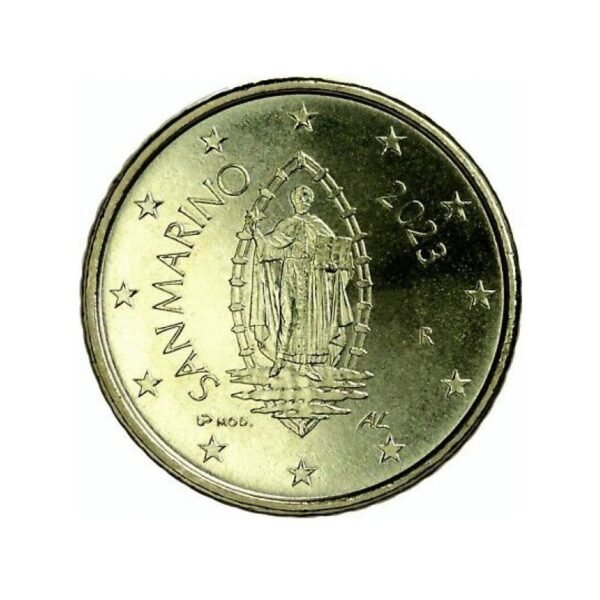 San Marinas 2023 50 eurocent nacionalinė moneta San Marinas 2023 50 eurocent nacionalinė moneta