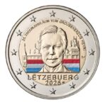 Liuksemburgas 2025 2 euro spalvota proginė moneta kortelėje - Didžiojo kunigaikščio Henri įžengimo į sostą 25-metis (BU)