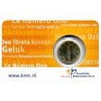 Nyderlandai 2014 10 euro cent spalvota moneta kortelėje (BU)