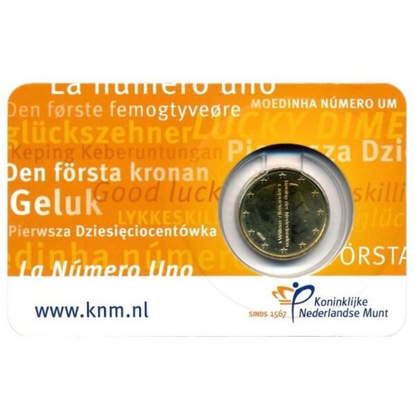 Nyderlandai 2014 10 euro cent spalvota moneta kortelėje (BU) Nyderlandai 2014 10 euro cent spalvota moneta kortelėje (BU)
