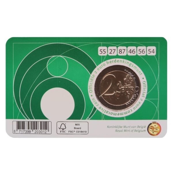 Belgium 2025 2 Euro Commemorative Coin in Card - National Lottery (BU)