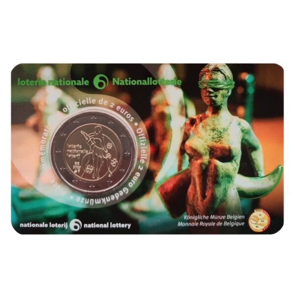 Belgium 2025 2 Euro Commemorative Coin in Card - National Lottery (BU)